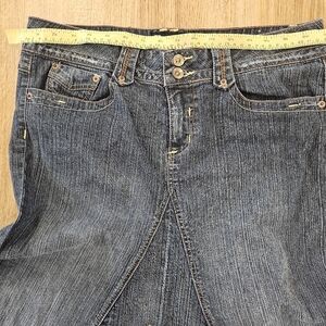 Stylish Long Blue Denim Skirt